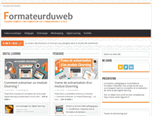 Tablet Screenshot of formateurduweb.fr